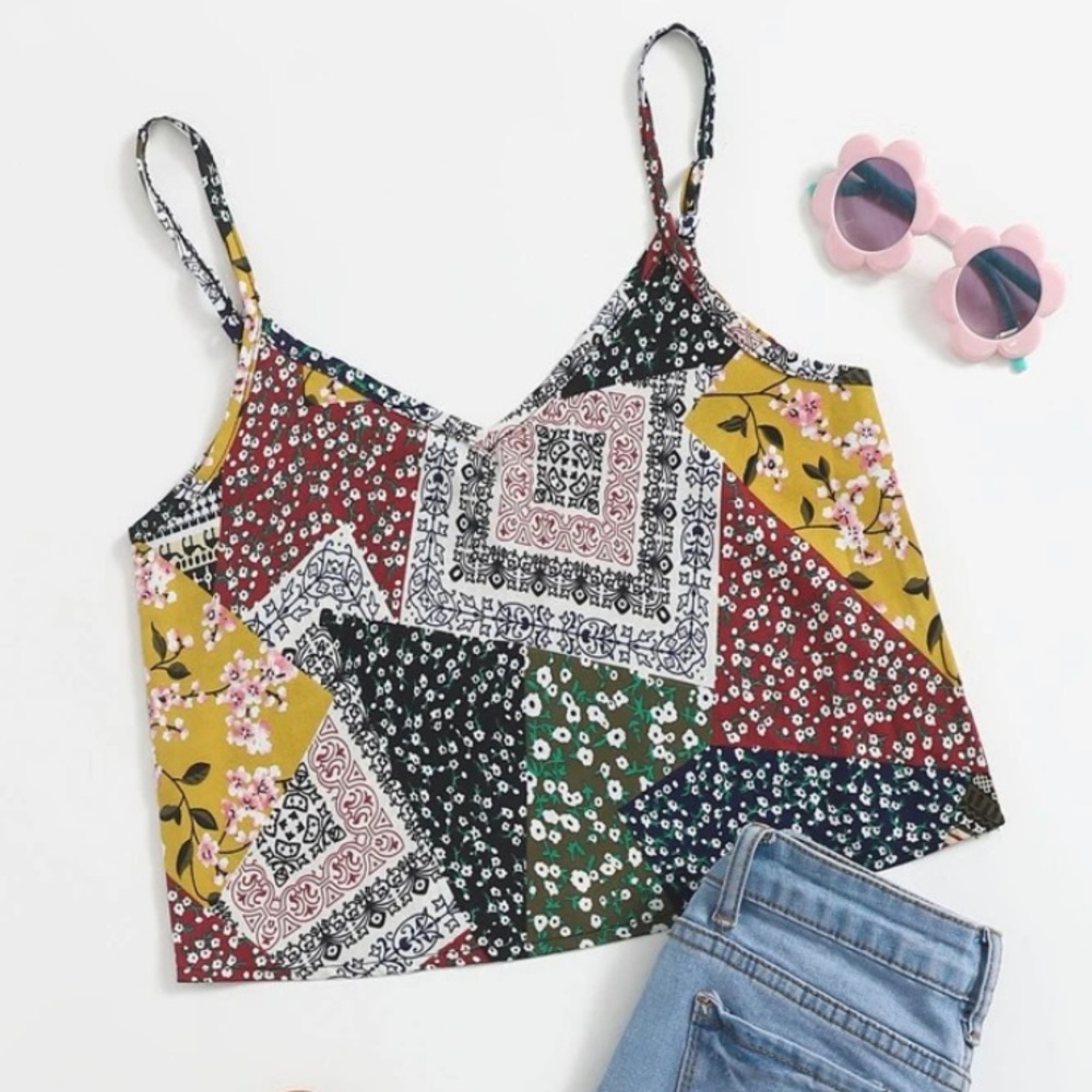 Girls patch wear cami top